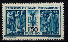 Timbre exposition coloniale d'occasion  Cléon-d'Andran
