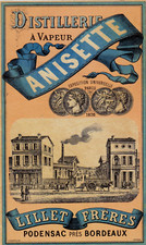 Ancienne étiquette anisette d'occasion  Bordeaux-