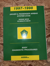 1997-98 Chrysler Neon CCD loja de serviço de fábrica manual manual de reparo comprar usado  Enviando para Brazil
