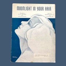 Moonlight In Your Hair Partituras de Música Inverno Busick Arte Francesa L A Antigo 1940 comprar usado  Enviando para Brazil