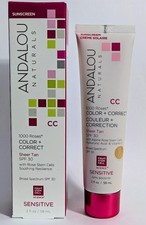 Andalou Naturals CC 1000 Rosas Color Correcto Bronceado Transparente con FPS 30 ENVÍO GRATUITO segunda mano  Embacar hacia Mexico
