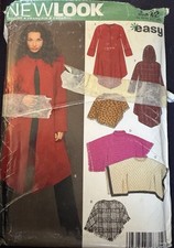 Casaco e ponchos Simplicity New Look padrão 6432 Misses'' tamanho XS-XL (6 - 24) sem cortes comprar usado  Enviando para Brazil