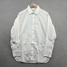 Camisa Oxford Branca Grande Turnbull & Asser Masculina 42 Feita na Inglaterra comprar usado  Enviando para Brazil