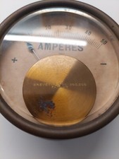 Amperometro antico ottone usato  Roma