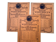 Rudy Wiedoeft série de solos de saxofone - 3 livros - folha de música 1922 qnd 1923 comprar usado  Enviando para Brazil