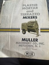 Muller machinery plaster for sale  Chouteau