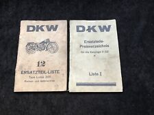 Riginal ersatzteilliste dkw gebraucht kaufen  Kulmbach