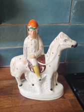 Staffordshire jockey antique for sale  BRISTOL