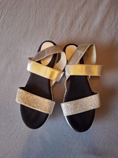 Sandalen stretch silber gebraucht kaufen  Illerkirchberg