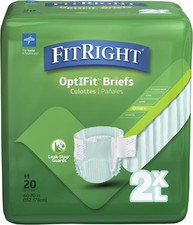 Fraldas FitRight para Adultos, Absorção Extra+ Pesada, 2XL (tamanho da cintura 60 polegadas-70 polegadas), 80 comprar usado  Enviando para Brazil