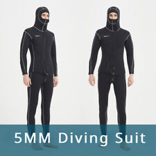 Terno de mergulho quente snorkeling surf 5 mm neoprene com capuz split roupa de mergulho masculina comprar usado  Enviando para Brazil