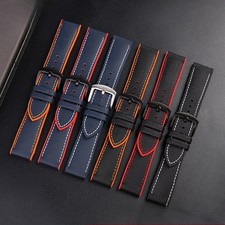 Usado, Pulseira de relógio de silicone de lona de náilon de qualidade 20 21 22 23 24 mm para relógios de alta qualidade comprar usado  Enviando para Brazil