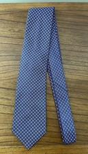 Gravata de seda italiana Brioni elegância geométrica azul e vermelha Foulard 02006 Itália comprar usado  Enviando para Brazil