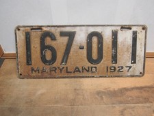 1927 maryland license plates for sale  Brooklyn