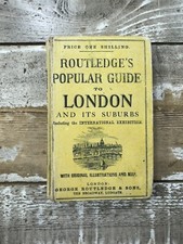 1800s Antique Travel Guide "Routledge's Popular Guide to London & Suburbs" comprar usado  Enviando para Brazil