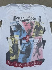 Camiseta Vintage 1987 David Bowie The Glass Spider Tour Feita Nos EUA GG comprar usado  Enviando para Brazil