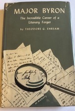 Major byron literary for sale  LONDON