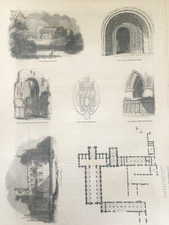 Antique abbey print for sale  TORRINGTON