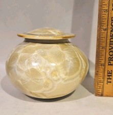 Jarro decorativo ou vaso de cerâmica arte cristalina Flambeaux com tampa - Assinado comprar usado  Enviando para Brazil