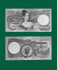 Portugal - 1000 ESCUDOS Ch. 10-Prova calcográfica brilhante (Glacée) - RARA comprar usado Portugal - 1000 ESCUDOS Ch. 10-Prova calcográfica brilhante (Glacée) - RARA comprar usado  Enviando para Brazil