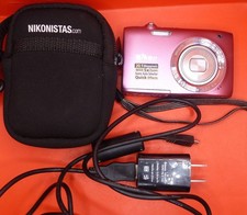 Usado, Câmera Digital Compacta Nikon COOLPIX S2800 20.0MP 5x Zoom Óptico Rosa Testada++ comprar usado  Enviando para Brazil