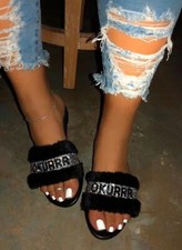 Chinelo Okurr, Barbie Tingz, sandália de strass pele sintética cristal deslizante comprar usado  Enviando para Brazil