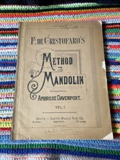 Cristofaro method mandolin for sale  San Jose