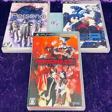 Lote 3 PSP Persona 1 2 P3P Atlus Japonês CAIXA CIB Japão Sony PlayStation Portátil comprar usado  Enviando para Brazil