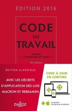 Code travail 2016 d'occasion  Hennebont