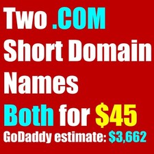 Two .com short for sale  Hendersonville