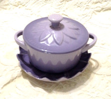 Creuset purple stoneware for sale  Fullerton