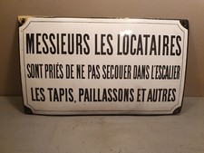 Plaque emaillée messieurs d'occasion  Lyon V