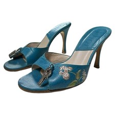 Sandálias bordadas com fechadura e chave CHRISTIAN DIOR outono inverno 2003 comprar usado  Enviando para Brazil