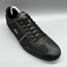 Czarne skórzane trampki Lacoste Misano Sport318 męskie UK 8 tarasy rekreacyjne, używany na sprzedaż  Wysyłka do Poland