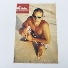 Pôster vintage Quiksilver surf anos 90 impressão original anúncio roupa de surf rara Kelly Slater comprar usado  Enviando para Brazil