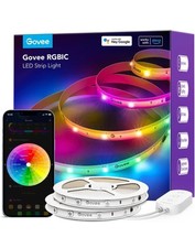 Tira de luces LED RGBIC inteligentes Govee - 65,6 pies - Funciona con Goodle Alexa nueva caja abierta segunda mano  Embacar hacia Mexico