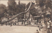 Cartão postal gigante piscina toboágua água azul spa parque aquático Balneário México RPPC, usado comprar usado  Enviando para Brazil