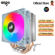 CPU Cooler 2/4/6 Heatpipe Radiador PC Ventilador RGB PWM Silencioso Intel AMD comprar usado  Enviando para Brazil