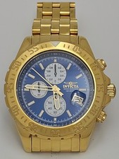 Relógio masculino INVICTA AVIATOR 18855 cronógrafo mostrador azul funciona muito bem 47mm comprar usado  Enviando para Brazil