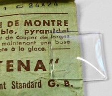 Glas Armbanduhr Quadrat 24 MM Dome Pyramide Isofix Base Plate comprar usado  Enviando para Brazil