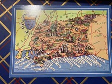Sussex postcard map for sale  BRIDLINGTON