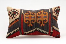 Capa de travesseiro decorativa, 12x20 pol, travesseiro Kilim, travesseiro turco, almofada de sofá comprar usado  Enviando para Brazil