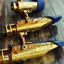 Saxofone Bocal de Metal Banhado a Ouro Alto Tenor Soprano Sax Bocal 2025 comprar usado  Enviando para Brazil
