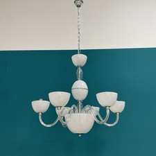 Lampadario vetro bianco usato  Nocera Inferiore