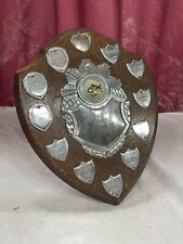 Vintage wooden shield for sale  PRESTON