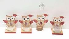 Holz eulen weihnachtsdeko gebraucht kaufen  Morsbach