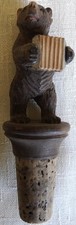 vintage carved figure bottle stopper for sale  HUNSTANTON