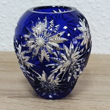 Kobalt blau kristallvase gebraucht kaufen  Osterwieck