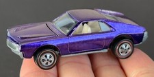 Vintage Hot Wheels Redline 1969 INACREDITÁVEL Roxo Personalizado AMX - PRATELEIRA SUPERIOR!! Novo sem etiquetas! comprar usado  Enviando para Brazil