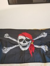 Piratenflagge totenkopf schwar gebraucht kaufen  Husby